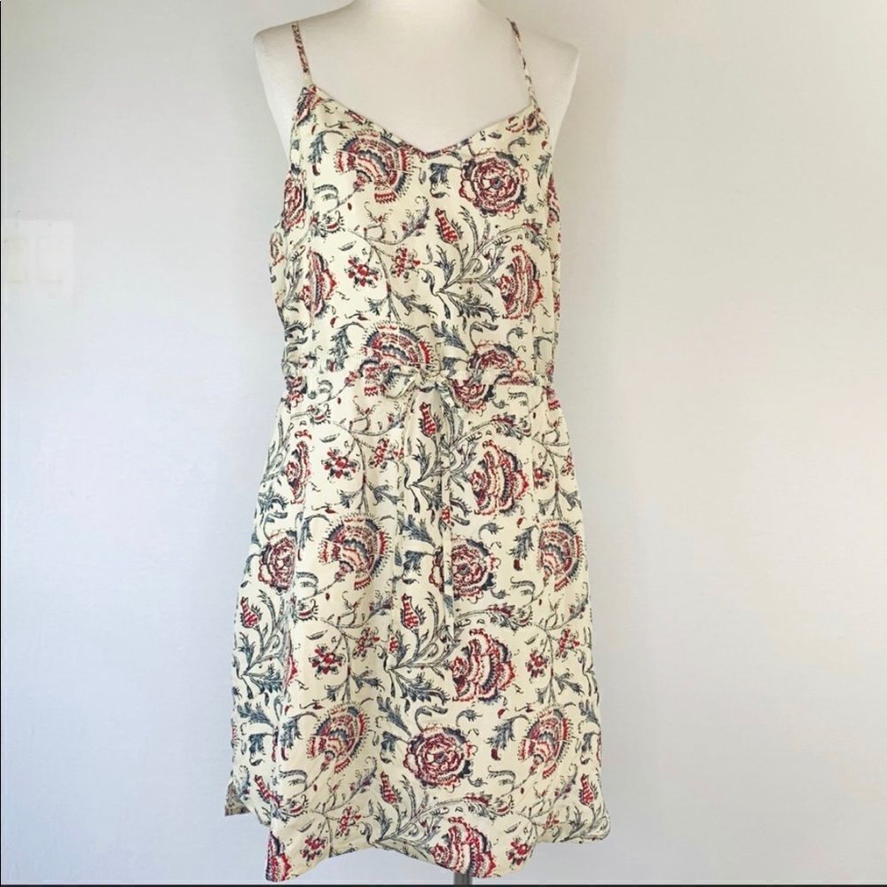 Madewell Silk Floral Dress Style A5725 - Picture 2 of 2
